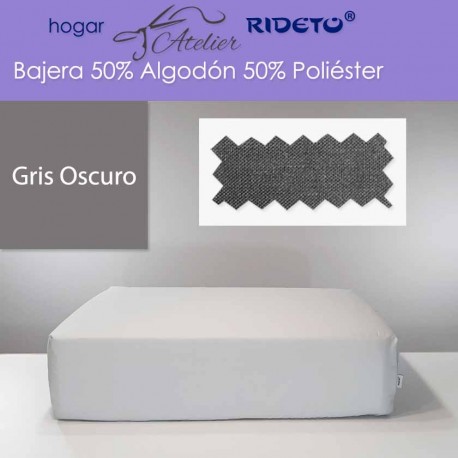 Fitted sheet for mattress 30 cm dark grey