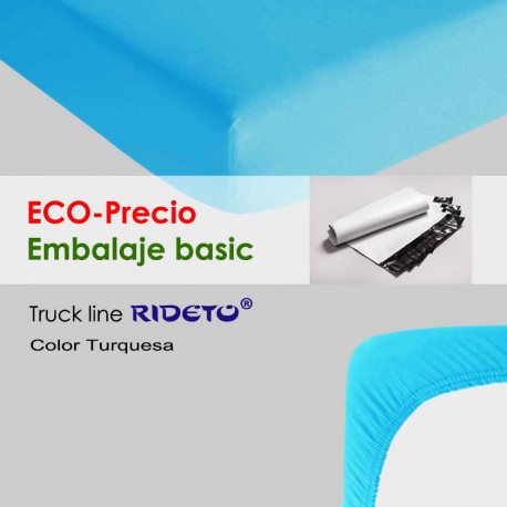Bajera ajustable literas ECO-Embalaje Microfibra Poliéster Turquesa