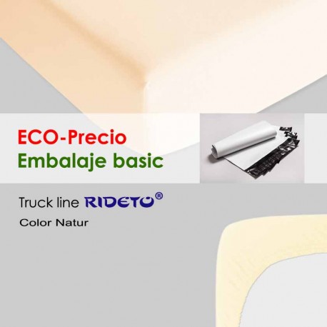 Fitted sheet microfiber ECO-Packaging for bank bed and trucks