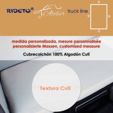 Mattress protector 100% cotton terry fabric for rectangular truck beds