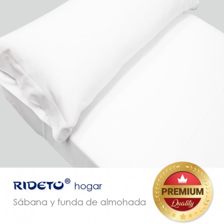 Sheet and pillow Jersey single and double bed white