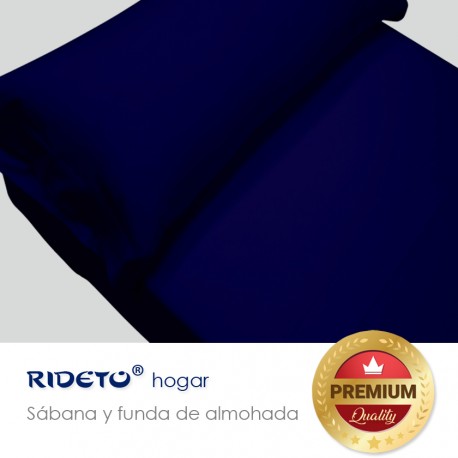 Sheet and pillow Jersey single double bed dark blue