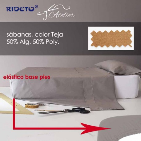 Flat sheet for Trucks bunk beds 50% cotton 50% polyester teja