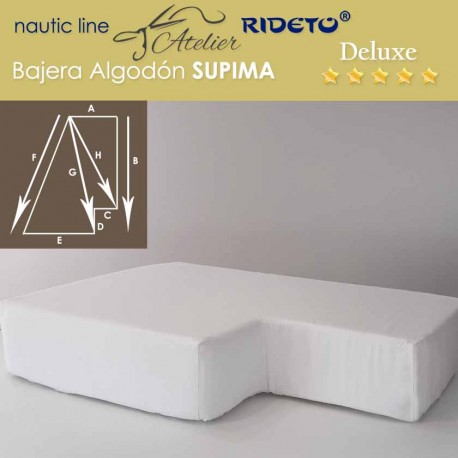 Sheet for boat Supima Deluxe fabric Cotton Jersey for ship matress shape Trapeze inv.corner